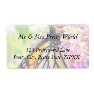 Etiqueta Pescoço de perfuração da borboleta Monarch