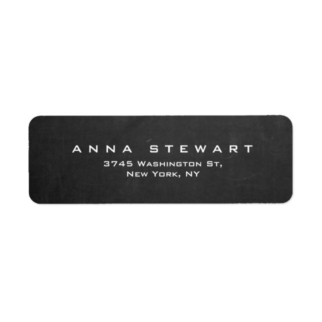 Etiqueta Pessoal de cinza Profissional Moderno (Frente)