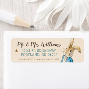 Etiqueta Peter Rabbit Primeiro Aniversário do Bebê