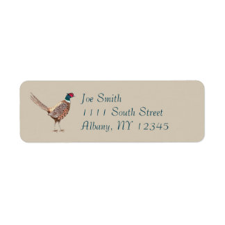 Etiqueta Pheasant return address labels