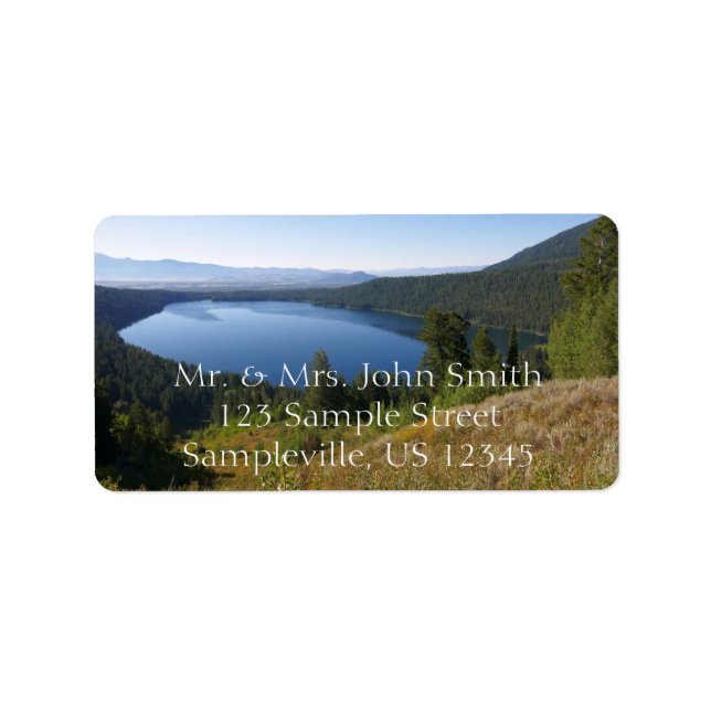 Etiqueta Phelps Lake III at Grand Teton National Park (Frente)