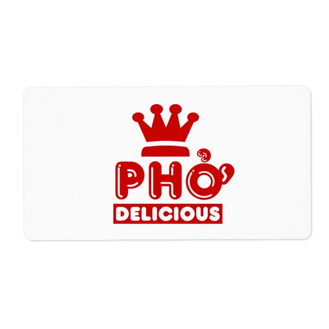 Etiqueta Pho King Delicious (Frente)
