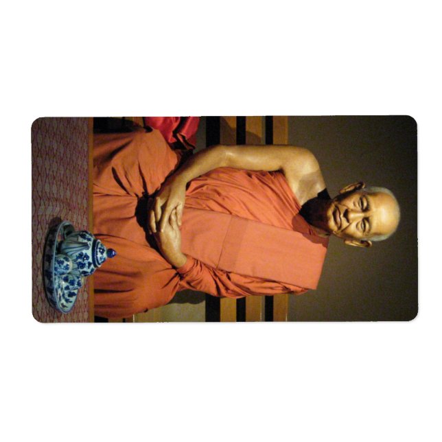 Etiqueta Phra Dhammayanmuni ... Monk budista (Frente)
