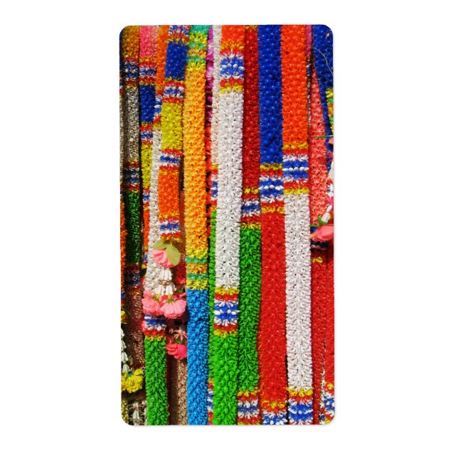 Etiqueta Phuang Maalai - Tailandês Floral Garland (Frente)