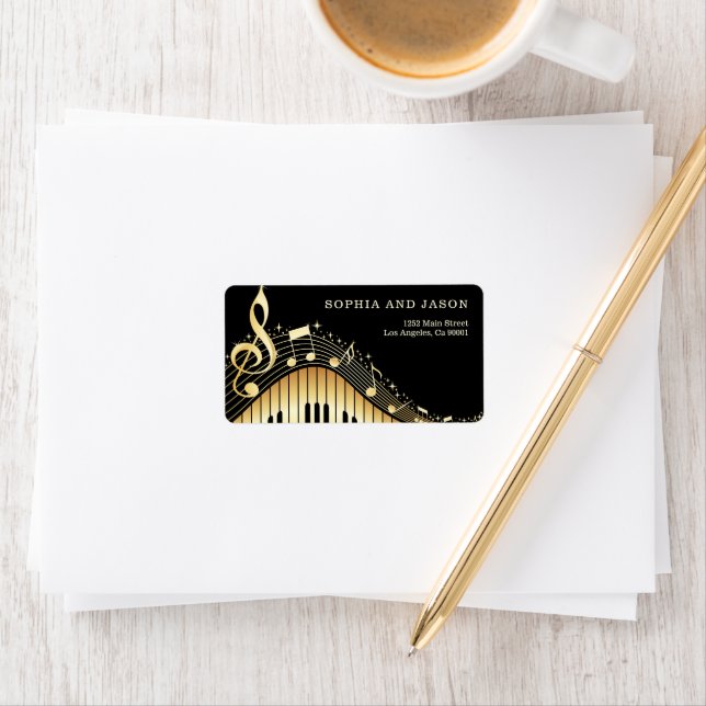 Etiqueta Piano Notes Clef (Insitu)