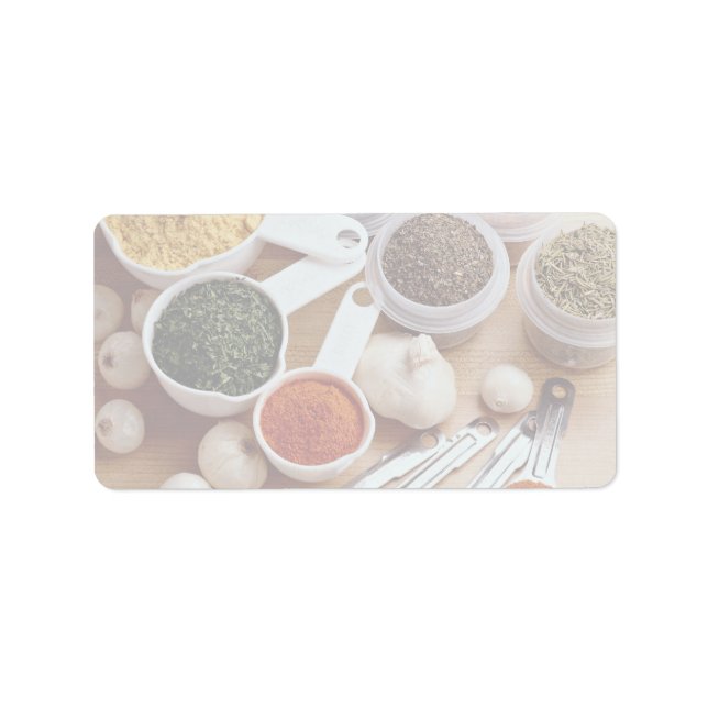 Etiqueta Picado de especiarias frescas com cascas de alho (Frente)