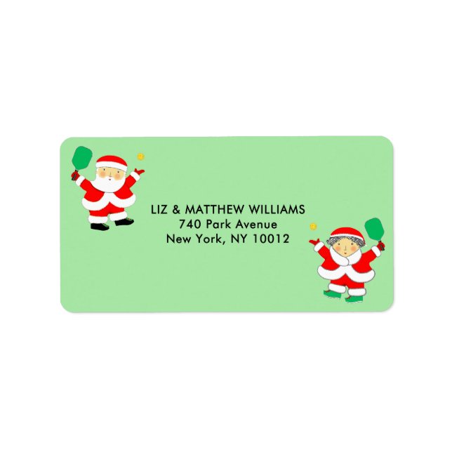 Etiqueta Pickleball no Natal (Frente)