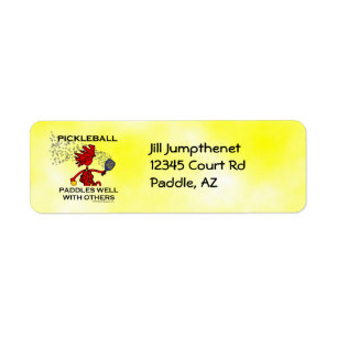 Etiqueta Pickleball rema bem com outro