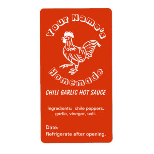 Etiqueta Picture Rooster Custom Hot Molce Labels