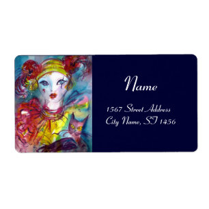 Etiqueta PIERO COM azul púrpura vermelho CAT