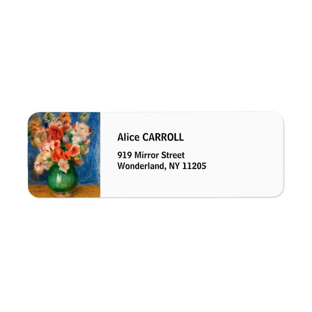 Etiqueta Pierre-Auguste Renoir - Buquê (Frente)