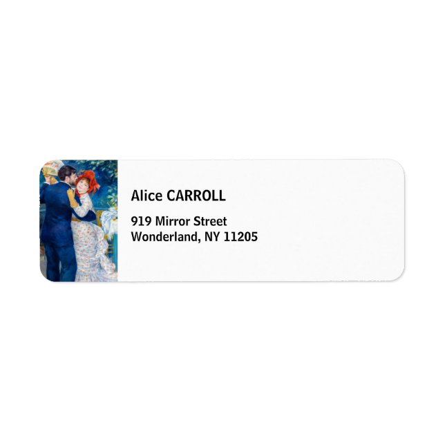 Etiqueta Pierre-Auguste Renoir - Dança do País (Frente)