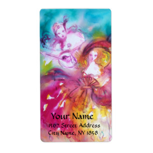 Etiqueta PIERROT E ARLECCHINA - Máscaras Mascarada Venezian