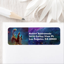 Etiqueta Pilares da Criação da Nebulosa da Águia e Estrelas