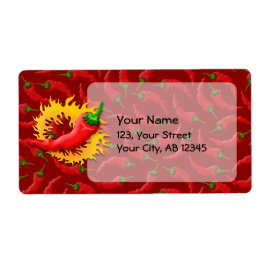 Etiqueta Pimenta com chama