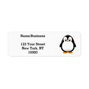 Etiqueta Pinguim Cubo Personalizado