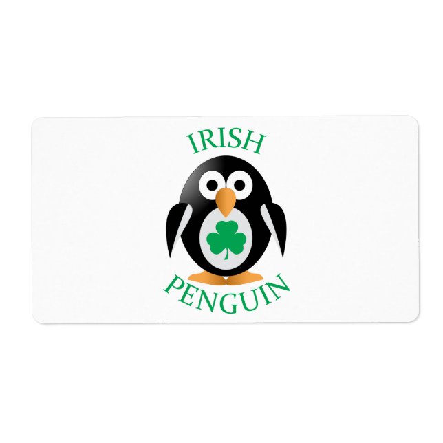 Etiqueta Pinguim irlandês (Frente)
