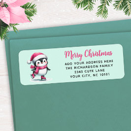 Etiqueta Pinguim Pinguim Pintado Pinguim Pintado Feliz Nata