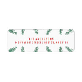 Etiqueta Pinheiro de inverno | Férias