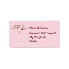 Etiqueta Pink Martini Natal
