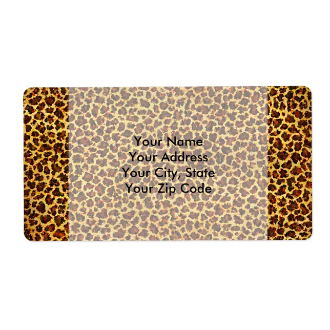 Etiqueta Pintura a óleo Parecem manchas-leopardo (Frente)