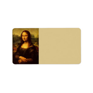 Etiqueta Pintura das belas artes de Leonardo da Vinci Mona