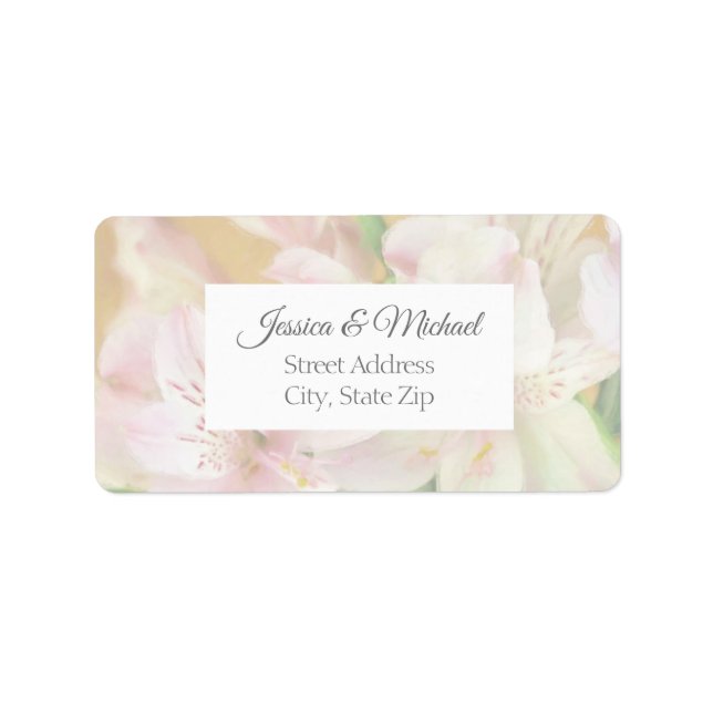 Etiqueta Pintura de Alstromeria Suave (Frente)