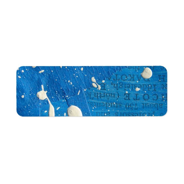 Etiqueta Pintura de mídia mista de abstrato (Frente)