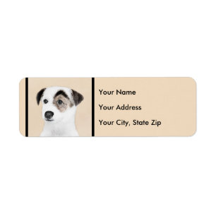 Etiqueta Pintura de Parson Jack Russell Terrier - Arte Cani