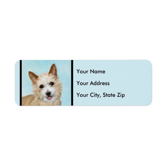 Etiqueta Pintura Portuguesa do Podengo Pequeno - Arte Origi (Frente)