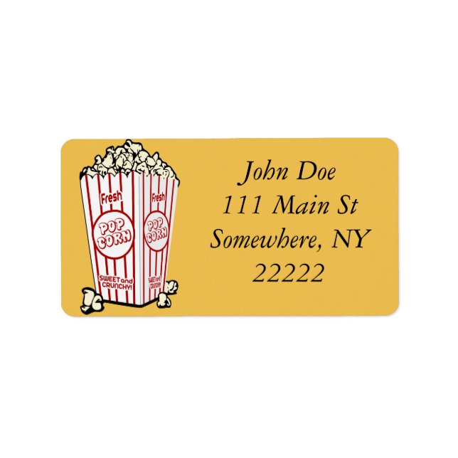 Etiqueta Pipoca fresca (Frente)
