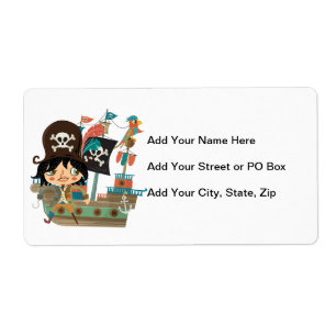 Etiqueta Pirata e navio de pirata