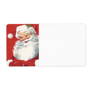 Etiqueta Piscar os olhos do papai noel