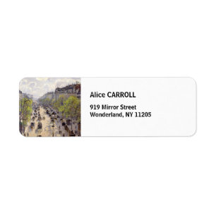 Etiqueta Pissarro - Boulevard Montmartre, Primavera