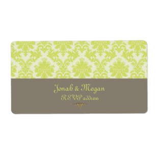 Etiqueta PixDezines la paloma damask/DIY color