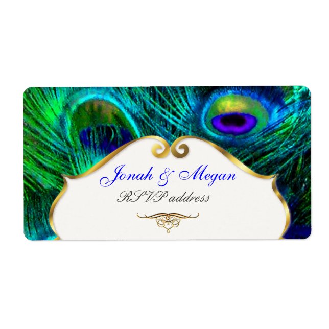 Etiqueta PixDezines Penas/cores psicodélicas (Frente)