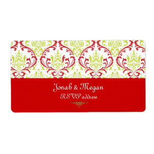 Etiqueta PixDezines Rossi Damask Christmas DIY bckgrand