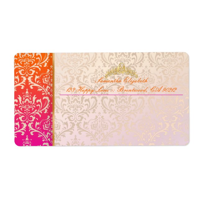 Etiqueta PixDezines rossi damask+tiara (Frente)
