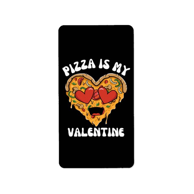 Etiqueta Pizza É Meu Namorado (Frente)