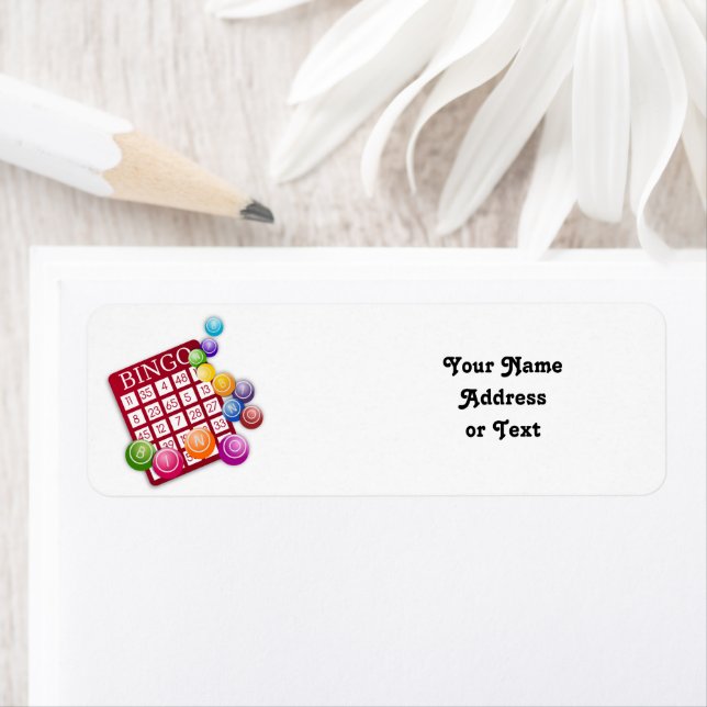 Etiqueta Placa BINGO com BINGO Balls (Insitu)