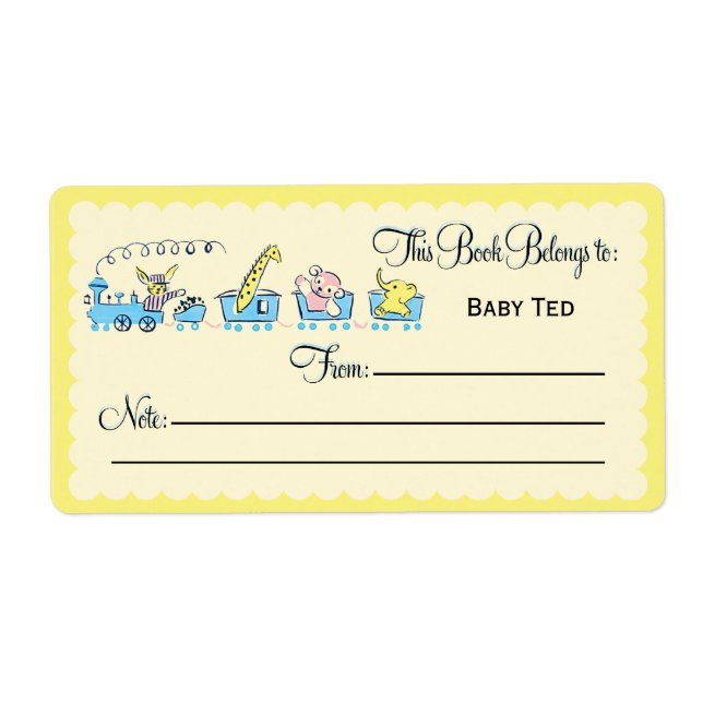 Etiqueta Placa de segurança do comboio de origem animal (Frente)