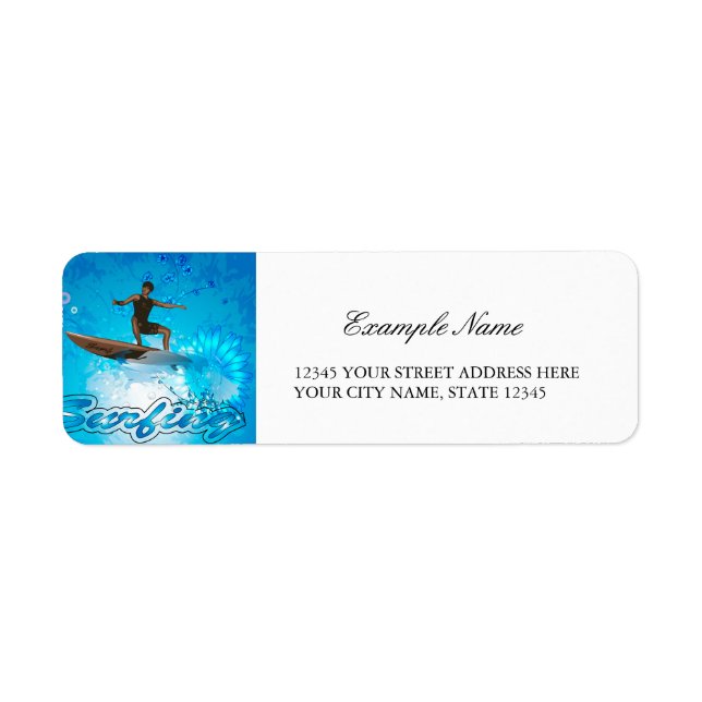 Etiqueta Placa do surf (Frente)