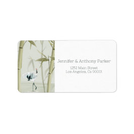 Etiqueta Plantas de bambu e grua exótica