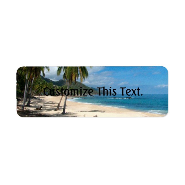 Etiqueta Playa Los Caballos Blue (Frente)