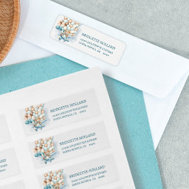 Etiqueta Podemos Esperar Chá de fraldas De Balões Azuis