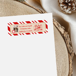 Etiqueta Polar Express Christmas Ticket Adress