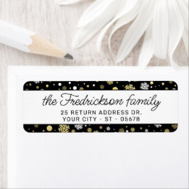 Etiqueta Polkadokes Dourados Brancos Personalizados em Pret