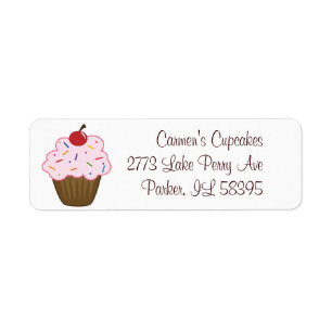 Etiqueta Polvilhe o cupcake