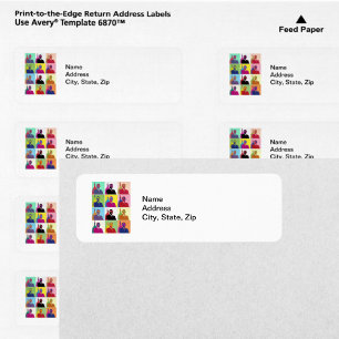 Etiqueta Pop art do presidente Obama