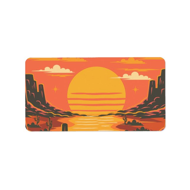 Etiqueta Pôr do sol (Frente)